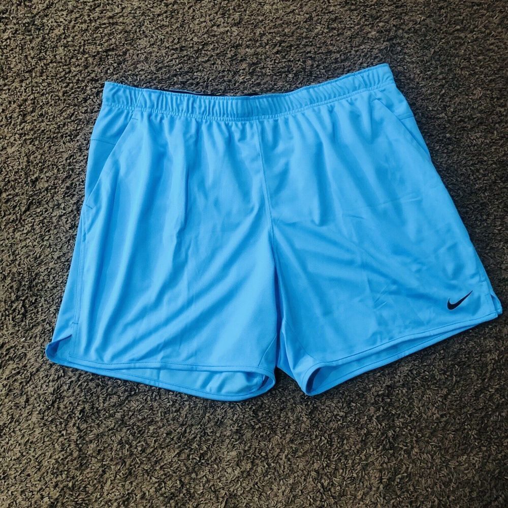 Brand New Nike Men Dri-FIT Blue With Pockets Shorts 7” Length FB4196-416 Sz 2XL